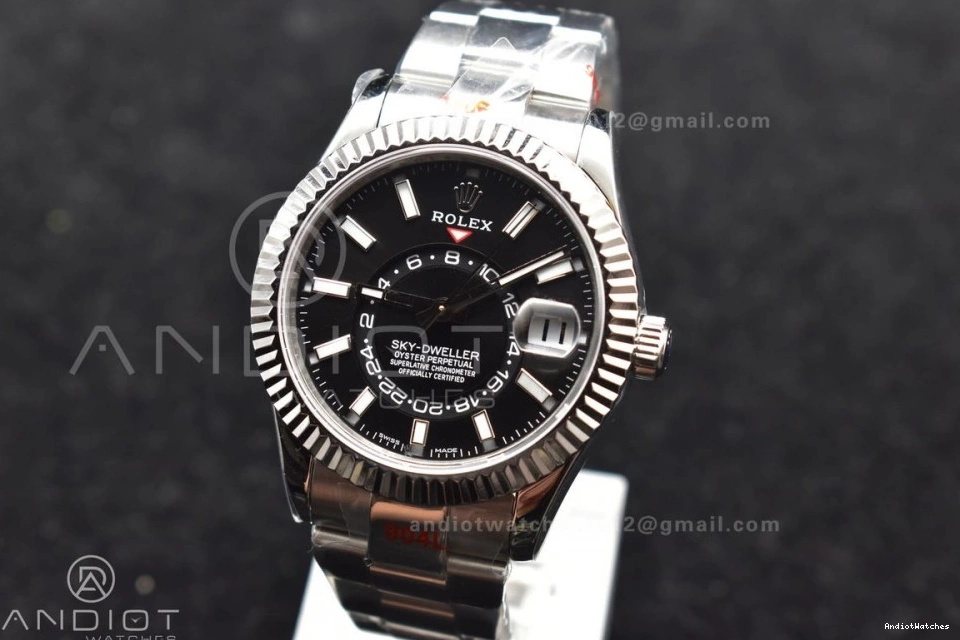 SS Skydweller Best Edition A23J Bracelet 1112 TWF Black on Snug Dial SS 0817